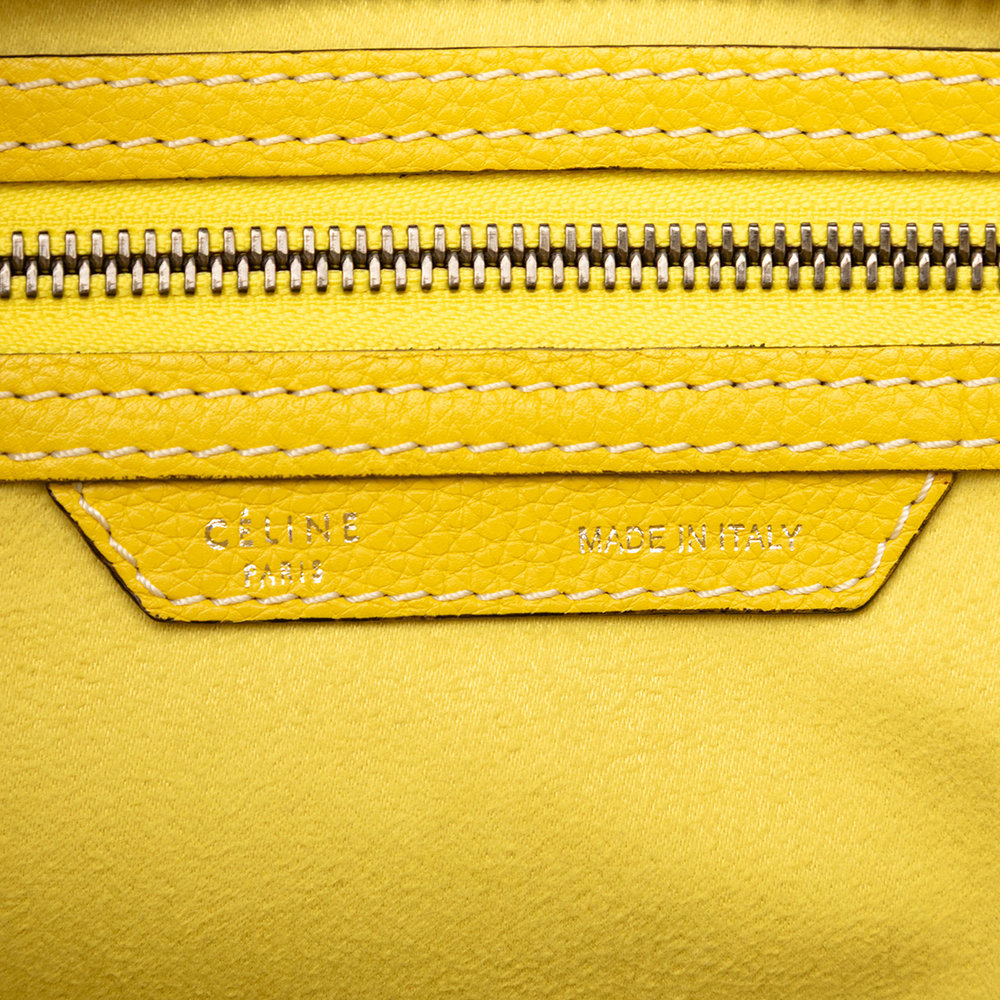 Pre-Loved Celine Micro Drummed Calfskin Luggage Tote - Picture 5 of 7